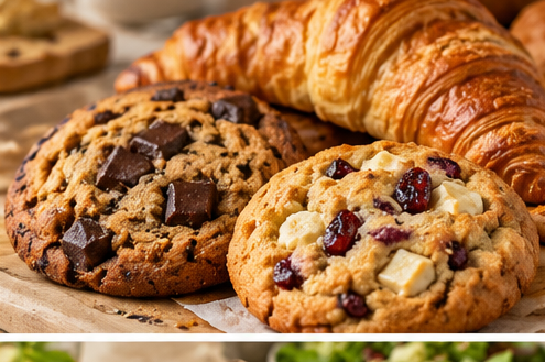 Illustrative cafe food photography for Panera Bread Bakery & Sweets Menu 2026